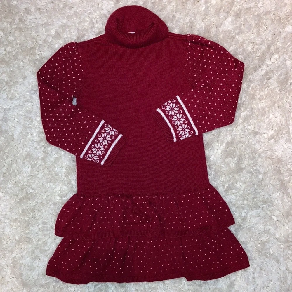 Gymboree size 9 red sweater dress